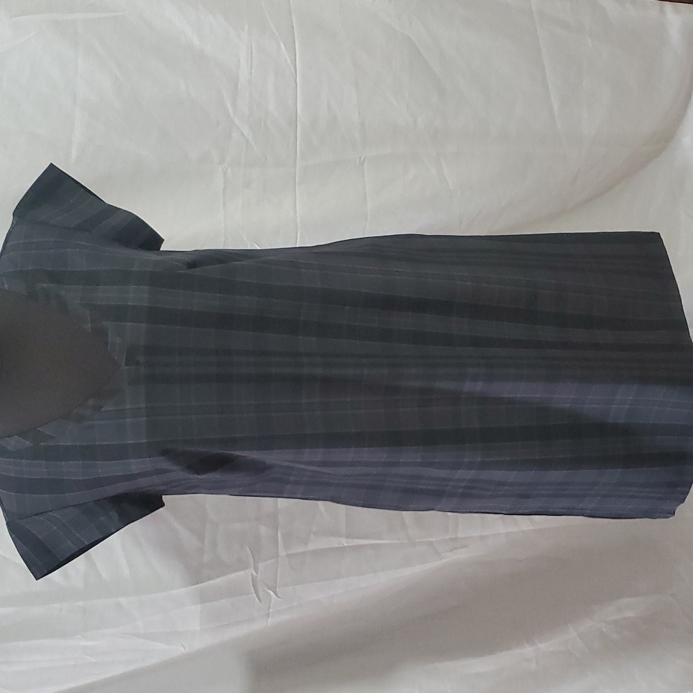 Elegant Black Plaid Dress